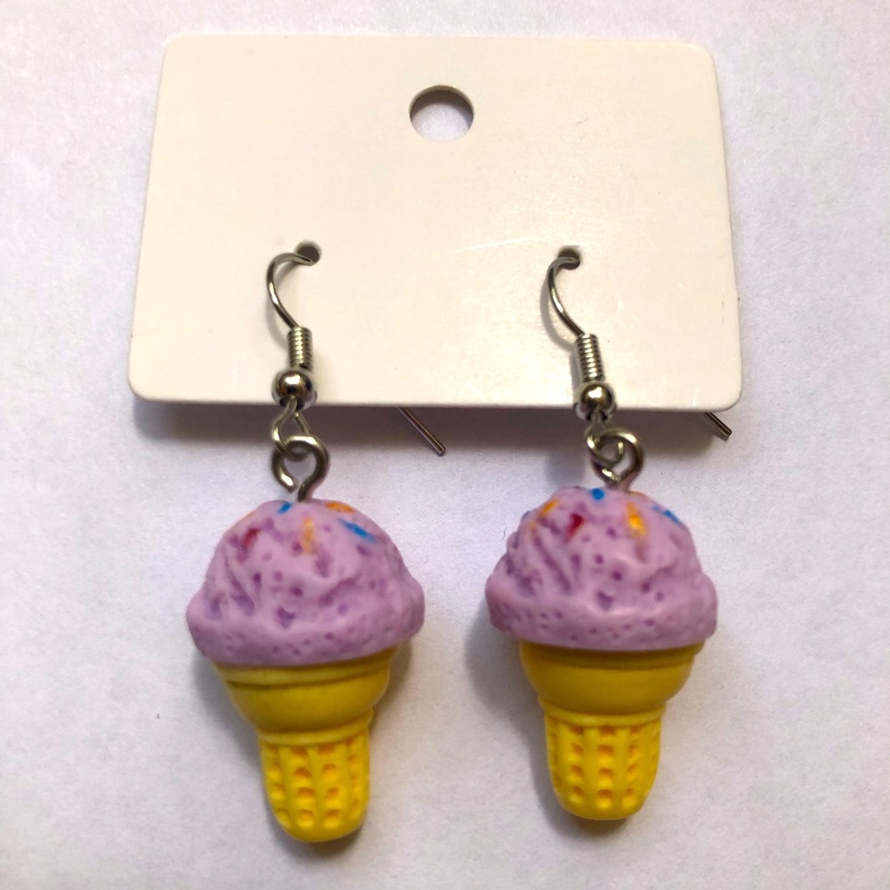Purple ice cream NWOT earrings 💜🍦